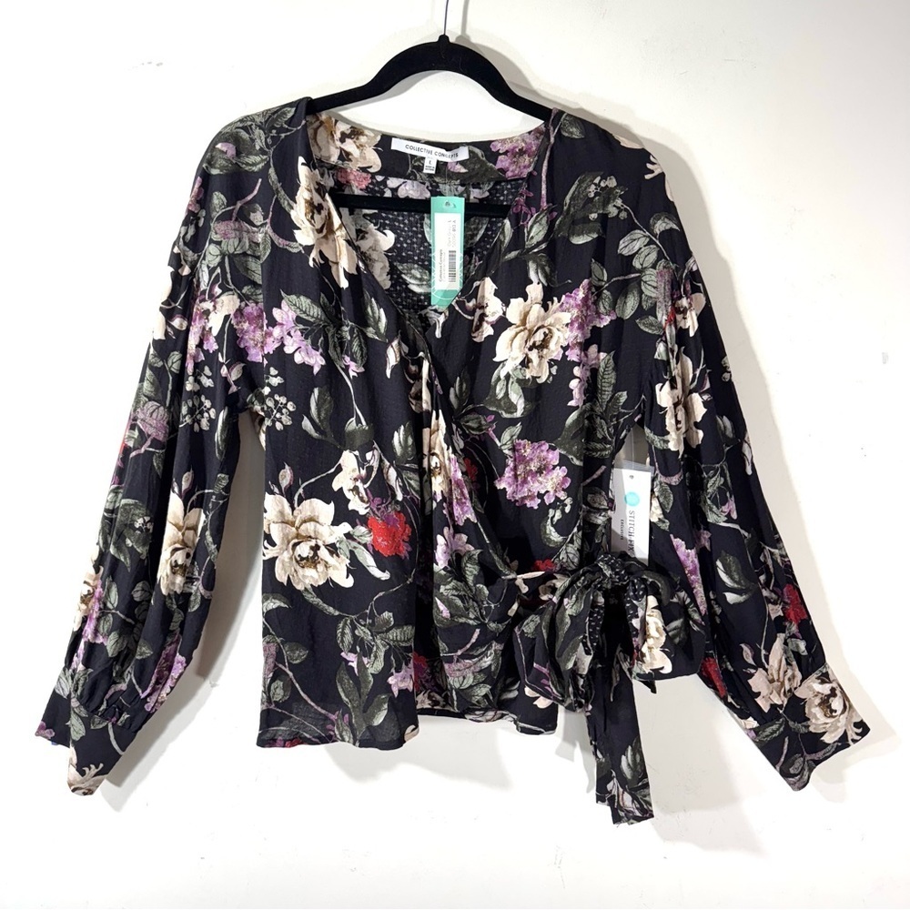 Collective Concepts Ciana True Wrap Blouse NWT
